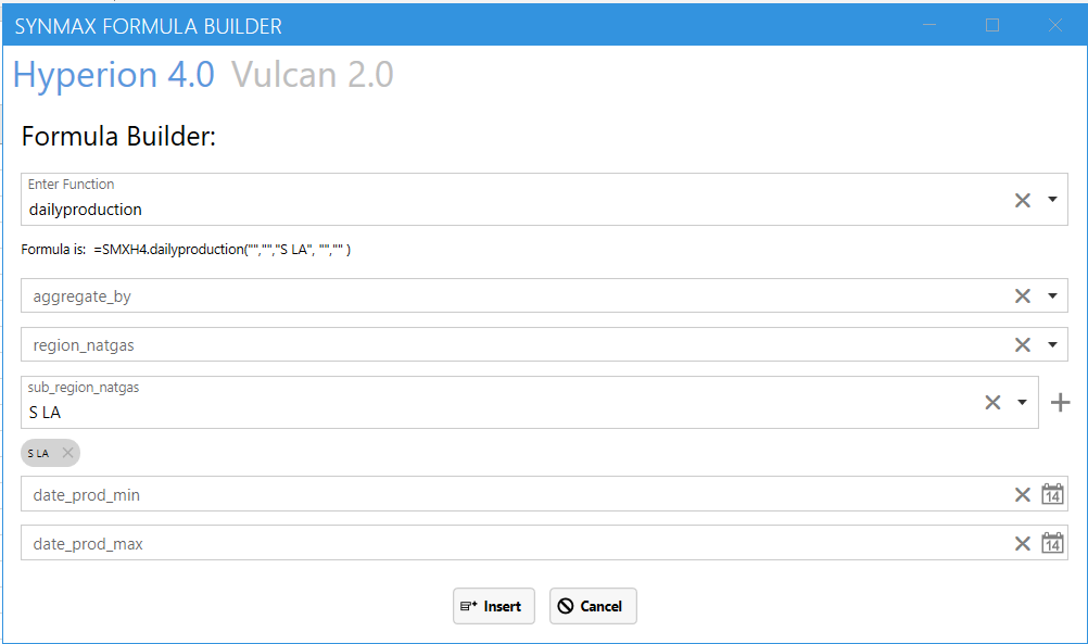 Example input for dailyproduction function sub_region_natgas filter