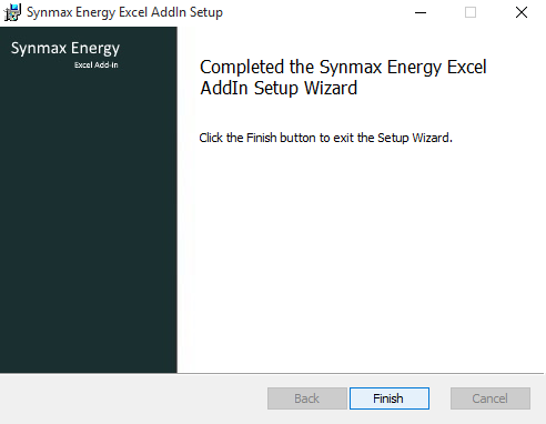 Once the installation is complete, click the Finish button to exit the installer