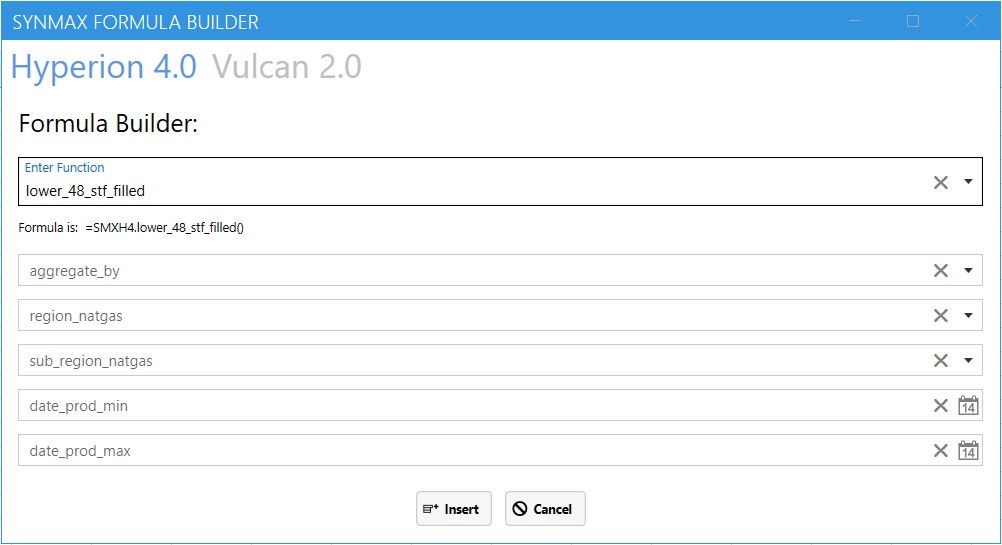 lower_48_stf_filled function selected in SynMax Formula Builder UI